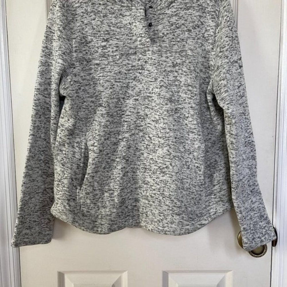 Kyodan Gray Marl Snap Pullover - image 5